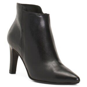 OROSCURO Made In Italy Nappa Leather Nera Heeled Booties